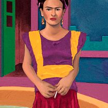 Retrato_Frida. Un progetto di Disegno digitale di Arthur Santos Avelino - 06.05.2021