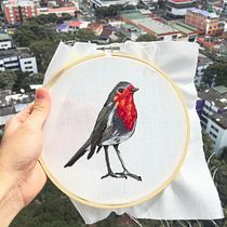 Mi Proyecto del curso: Pintar con hilo: técnicas de ilustración textil. Embroider project by Jhon Manzano - 05.06.2021