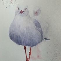 My project in Artistic Watercolor Techniques for Illustrating Birds course. Traditional illustration, Watercolor Painting, Realistic Drawing, and Naturalistic Illustration project by monica_jarnkvist - 05.06.2021