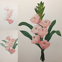 Mi proyecto para el curso !! muchas gracias Luli :). Un progetto di Pittura ad acquerello di Tamara Pérez Morales - 07.05.2021