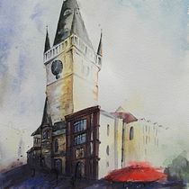 My project in Architectural Sketching with Watercolor and Ink course. Painting project by Joanna Zakrzewska - 05.07.2021