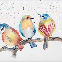 Il mio progetto del corso: Acquerello artistico per illustrazione di animali: gli uccelli. Traditional illustration, Watercolor Painting, Realistic Drawing, and Naturalistic Illustration project by Serena Maggi - 05.07.2021
