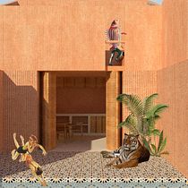 Mi Proyecto del curso: Representación gráfica de proyectos arquitectónicos. Un projet de Design , Illustration traditionnelle, Architecture, Architecture d'intérieur, Collage , et Architecture numérique de Natalia Conejo Benavides - 03.05.2021