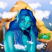  My final project in Digital Fantasy Portraits with Photoshop . Desenho de retrato, Design, Design de personagens, Ilustração tradicional e Ilustração digital projeto de victorhugonasiferreira - 07.05.2021