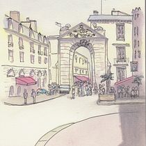 My project in Architectural Sketching with Watercolor and Ink course. Sketching, Drawing, Watercolor Painting, Architectural Illustration, Sketchbook & Ink Illustration project by teesdale_00 - 07.15.2021