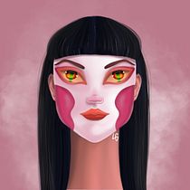 Digital Illustration with Procreate: Project The Masks. Traditional illustration, Drawing, Digital Illustration, and Digital Drawing project by Luiza Grings - 05.07.2021