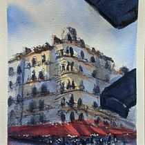 My project in Architectural Sketching with Watercolor and Ink course). Watercolor Painting project by jdjordan4520 - 05.09.2021