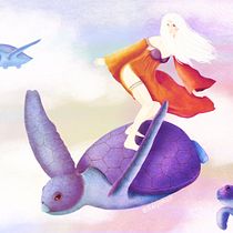 My project in Procreate: Creative Illustration Techniques course | Flying Turtles. Un projet de Illustration traditionnelle, Conception de personnages, Peinture, Dessin, Art conceptuel , et Dessin réaliste de Luna Lanfranco - 12.04.2021