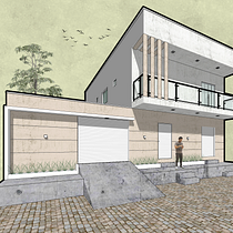Meu projeto do curso: Ilustração digital de projetos arquitetônicos. Digital Architecture project by Julio César - 05.10.2021