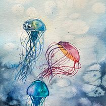 Mon projet du cours : Techniques modernes d’aquarelle. Traditional illustration, Fine Arts, Painting, and Watercolor Painting project by sophie_bauer0711 - 05.10.2021