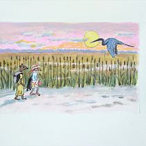My final project in Introduction to Children’s Illustration course. Traditional illustration project by Sharon Guy - 05.01.2021