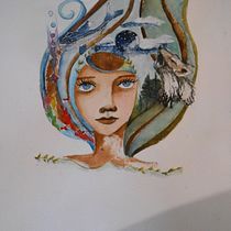 Mon projet du cours : Techniques d'aquarelle pour des illustrations féériques. Projekt z dziedziny Trad, c i jna ilustracja użytkownika patricia LACANNE - 10.05.2021
