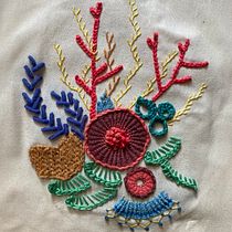 My project in Advanced Embroidery Techniques: Stitches and Compositions with Volume course. Bordado projeto de crisaarm - 10.05.2021