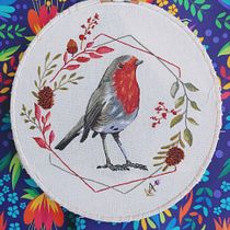 Ilustración pajarito Bordado . Embroider, Arts, and Crafts project by Avril - 04.30.2021