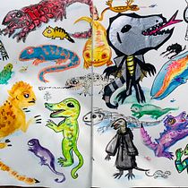 My project in Illustration Techniques to Unlock your Creativity course. Traditional illustration project by Nelli Hissant - 05.08.2021