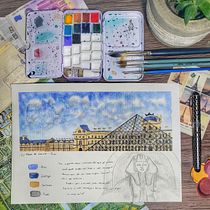 Meu projeto do curso: Caderno de viagem em aquarela. Architecture project by natacha_alcantara - 05.07.2021