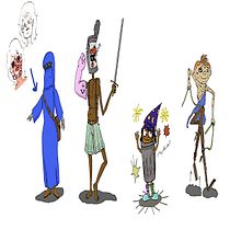 Mi Proyecto del curso: Fábrica de personajes ilustrados, por Julia Karci. Traditional illustration project by Julia Karcí - 05.08.2021