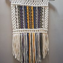 Mi Proyecto del curso: Introducción al macramé: creación de un tapiz decorativo. Macramé project by mvilches81 - 05.12.2021