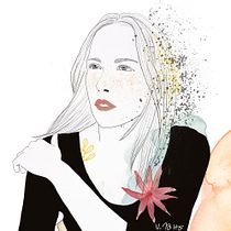 My project in Illustrated Portraits with Procreate course. Ilustração tradicional projeto de Valérie Maho - 12.05.2021