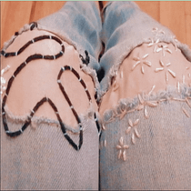 Mi Proyecto del curso: Bordado: reparación de prendas. Projekt z dziedziny  Haft,  Szycie, DIY i Upcycling użytkownika Maya Muñoa Escamilla - 07.05.2021