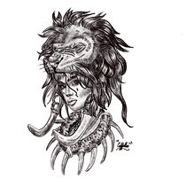 Mi Proyecto del curso: Diseño e ilustración digital de tatuajes con Procreate. Traditional illustration project by miguelcaffella - 05.13.2021