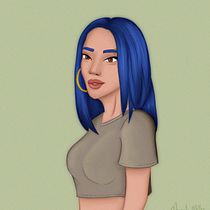 Meu projeto do curso: Retrato de personagens femininas com Procreate. Projekt z dziedziny Design, Trad, c i jna ilustracja użytkownika Marcela Müller Machado - 13.05.2021