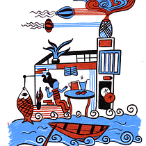 My project in Introduction to Illustrated Printmaking with Procreate course. Un projet de Illustration traditionnelle , et Design  de Dhairya Sathvara - 11.05.2021