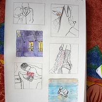 My project in Drawing for Beginners Level -1 course. Traditional illustration project by _annabonfim_ - 05.13.2021