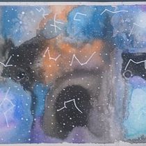 Meu projeto do curso: Técnicas modernas de aquarela. Watercolor Painting, Traditional illustration, Fine Arts, and Painting project by Mylena Moura - 05.11.2021