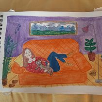 My project in Exploratory Sketchbook: Find Your Drawing Style course. Traditional illustration, Sketching, Creativit, Drawing, Watercolor Painting, Sketchbook, and Gouache Painting project by Naima Dell'Ava - 05.13.2021