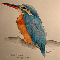 Mi Proyecto del curso: Acuarela artística para ilustración de aves. Traditional illustration, Watercolor Painting, Realistic Drawing, and Naturalistic Illustration project by Andrea Ríos López - 05.12.2021