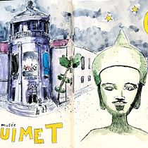 Mon projet du cours : Sketching artistique à l’aquarelle : osez exprimer vos idées. Traditional illustration, Sketching, Creativit, Drawing, Watercolor Painting, and Sketchbook project by leafricote - 05.14.2021
