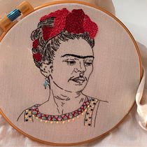 My project in Creation of Embroidered Portraits course. Embroider project by Victoria D. - 04.01.2021