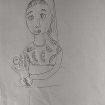 Mi proyecto del curso: Laura Diaz. Pencil Drawing, Drawing, Creating with Kids, and Sketchbook project by leydiocampo94 - 05.14.2021