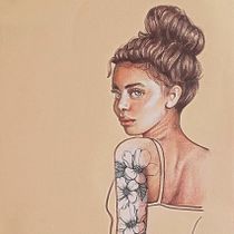 Mi Proyecto del curso: Ilustración con pastel y lápices de colores. Un progetto di Illustrazione tradizionale, Belle arti, Disegno a matita, Disegno, Disegno di ritratti, Disegno realistico e Disegno artistico di caro_silva_h - 12.05.2021