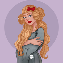 Mi Proyecto del curso: Retrato de personajes femeninos con Procreate. Projekt z dziedziny Trad, c, jna ilustracja, Ilustracja c, frowa, R, sunek c i frow użytkownika Micaela Becerra - 15.05.2021
