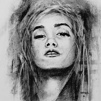 Mon projet du cours : Portrait artistique au fusain : créer des ambiances. Ilustração tradicional, Artes plásticas, Desenho, Desenho de retrato, Desenho realista, e Desenho artístico projeto de Nathalie Merida - 09.05.2021