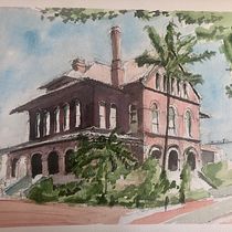 My project in Architectural Sketching with Watercolor and Ink course. Sketching, Drawing, Watercolor Painting, Architectural Illustration, Sketchbook, Ink Illustration, and Traditional illustration project by jmarshallgroves - 05.12.2021