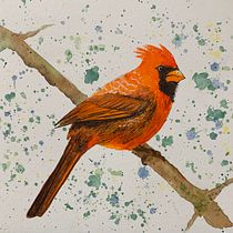 My project in Artistic Watercolor Techniques for Illustrating Birds course. Traditional illustration, Watercolor Painting, Realistic Drawing, and Naturalistic Illustration project by Jenni Athawes - 05.14.2021