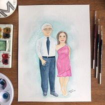 Mi Proyecto del curso: Ilustración y caracterización de personajes con acuarela. Traditional illustration, Character Design, Painting, and Watercolor Painting project by Mariana Esquer - 05.15.2021
