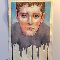 Mi Proyecto del curso:  Retratos expresivos en acuarela. Traditional illustration, Fine Arts, Painting, Watercolor Painting, and Portrait Drawing project by sabrinaflarson - 05.15.2021