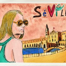 Séville. Traditional illustration, Sketching, Creativit, Drawing, Watercolor Painting, and Sketchbook project by sehug - 05.15.2021