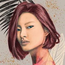 My project in Illustrated Portraits with Procreate course. Ilustração tradicional e Ilustração digital projeto de Kate Gerzhan - 11.05.2021