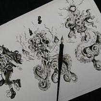Mi Proyecto del curso: Diseño de personajes femeninos para cómics. Character Design, Comic, and Drawing project by Giovanna Carpio Medellín - 05.15.2021