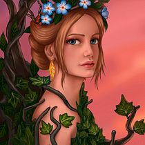 My project in Digital Fantasy Portraits with Photoshop course. Traditional illustration, Drawing, Digital Illustration, Portrait Drawing, Digital Drawing, and Digital Painting project by Maria Prytkina - 05.16.2021