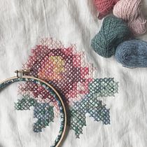 Mi Proyecto del curso: Introducción al punto de cruz contemporáneo. Embroider, DIY, Upc, and cling project by Maritere D - 05.16.2021