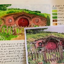 Mi Proyecto del curso: Cuaderno de viaje en acuarela. Traditional illustration, Watercolor Painting, Architectural Illustration, and Sketchbook project by melanie_oswaldc6 - 05.13.2021