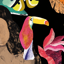 Meu projeto do curso: Ilustração flat com Photoshop. Traditional illustration, Digital Illustration, and Digital Painting project by clarachioro_ - 05.17.2021