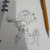 Mi Proyecto del curso: Introducción a la creación de personajes estilo cartoon. Un projet de Illustration traditionnelle, Conception de personnages , et Dessin de Carolini Costelini - 17.05.2021