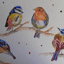Il mio progetto del corso: Acquerello artistico per illustrazione di animali: gli uccelli. Traditional illustration, Realistic Drawing, Naturalistic Illustration, and Watercolor Painting project by Milena Carli - 03.03.2020